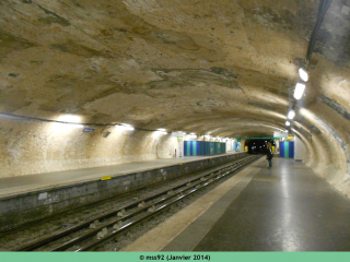 Station Jaurès (ligne 7bis) en travaux