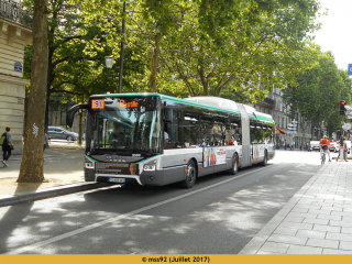 Urbanway 18 hybride sur le 91