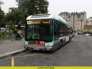 MAN hybride n°4106 sur le 88