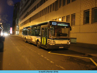 Citelis Line n°3070 sur le 89, de nuit