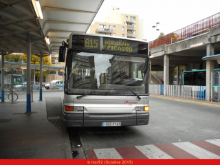 GX317 sur la ligne 615 du réseau TRA