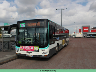 MAN Lion's City n°9668 sur le 192