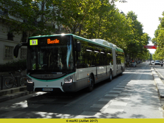Urbanway 18 hybride sur le 91
