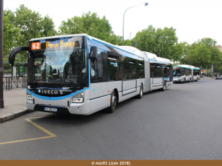 Urbanway 18 hybride n°5607 en livrée IDFM sur le 62 (2)