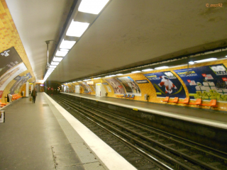 Station Oberkampf (ligne 5) en style Mouton (novembre 2013)