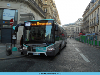 Urbanway 12 hybride sur le 29
