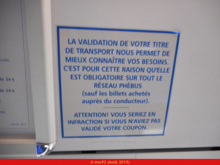 Consignes à bord des bus de Phébus