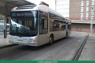 MAN Lion's City hybride sur la ligne 615 du réseau TRA