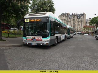 MAN hybride n°4111 sur le 88