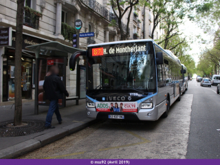 Urbanway 12 hybride n°6168 sur le 87