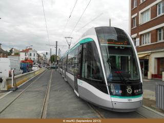 Citadis 302 du T7 en arrière-gare de Villejuif