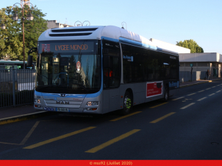 MAN hybride sur la ligne 2 du réseau Bièvre Bus Mobilités