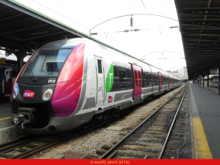 Z50000 n°11H sur la ligne P à la Gare de l'Est