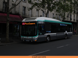 MAN hybride n°4125 sur le 92