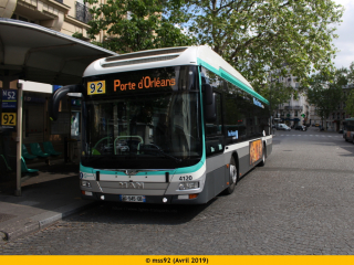 MAN hybride n°4120 sur le 92