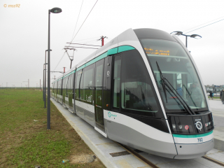 Citadis 302 du T7 à Porte de l'Essonne