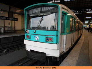 MF67 F n°547 à Gare d'Austerlitz