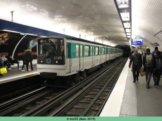 Entrée du MP73 n°6545 à Place d'Italie