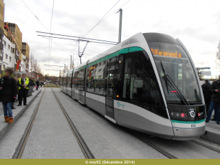 Citadis 302 du T8 au terminus de Saint-Denis