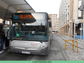 GX327 sur la ligne 615 du réseau TRA