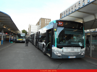 Citaro C2 en navette de remplacement (métro ligne 5)