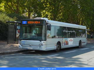 GX327 sur la ligne 12 du réseau STRAV