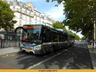 Urbanway 18 hybride sur le 91