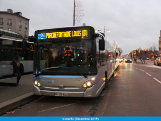 GX337 sur la ligne 2 de Phébus (Versailles) en livrée IDFM