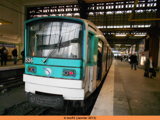 MF67 F n°536 à Gare d'Austerlitz