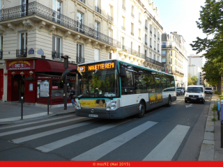 Citelis 12 en navette de remplacement (métro ligne 6)