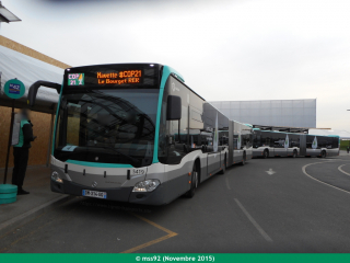 Citaro G C2 sur les navettes de la COP21