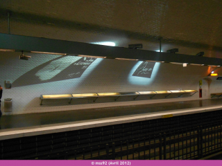 Ancienne décoration de la station Saint-Germain-des-Prés