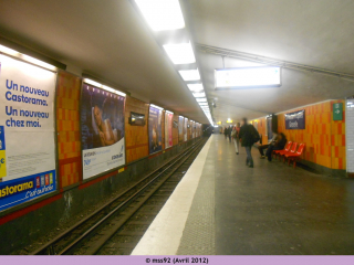 Quai Balard de la station La Motte-Picquet Grenelle avant sa rénovation
