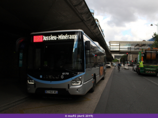 Urbanway 12 hybride n°6170 sur le 87