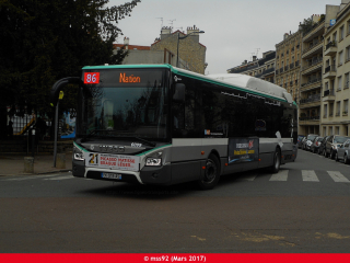 Urbanway 12 hybride sur le 86