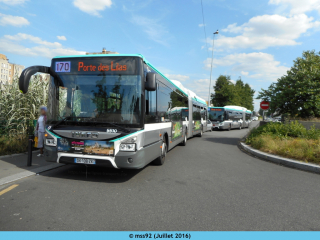 Urbanway 18 hybride sur le 170