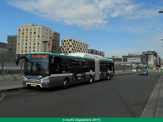 Urbanway 18 hybride n°5592 sur le 62