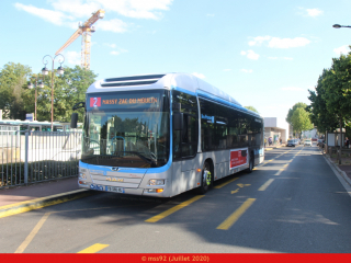 MAN hybride sur la ligne 2 du réseau Bièvre Bus Mobilités