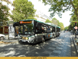 Urbanway 18 hybride sur le 91