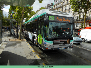 MAN hybride sur le 21