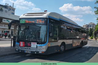 MAN Lion's City hybride n°4155 sur le 177