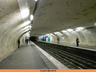 Station Oberkampf (ligne 5) en travaux